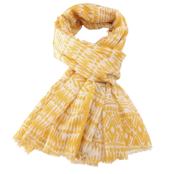 Abstract scarf yellow